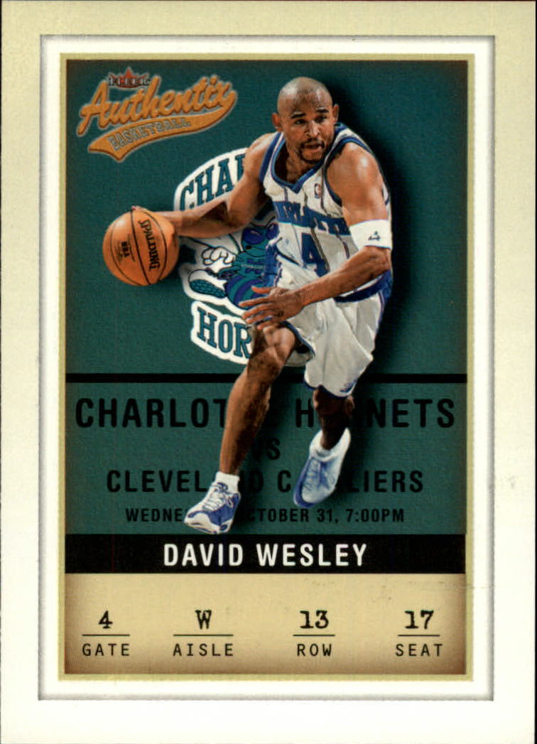 2001-02 Fleer Authentix #13 David Wesley
