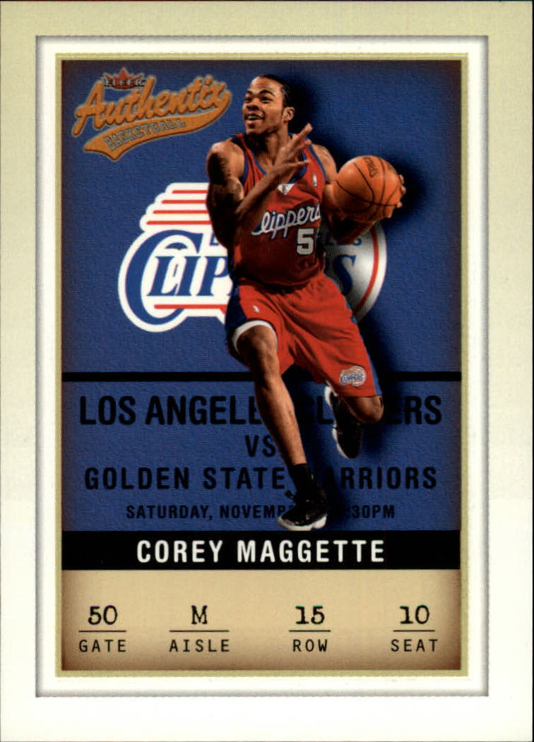 2001-02 Fleer Authentix #15 Corey Maggette