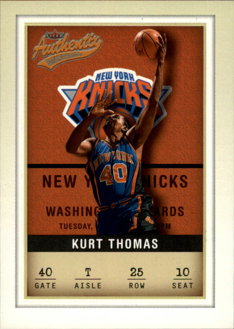 2001-02 Fleer Authentix #25 Kurt Thomas