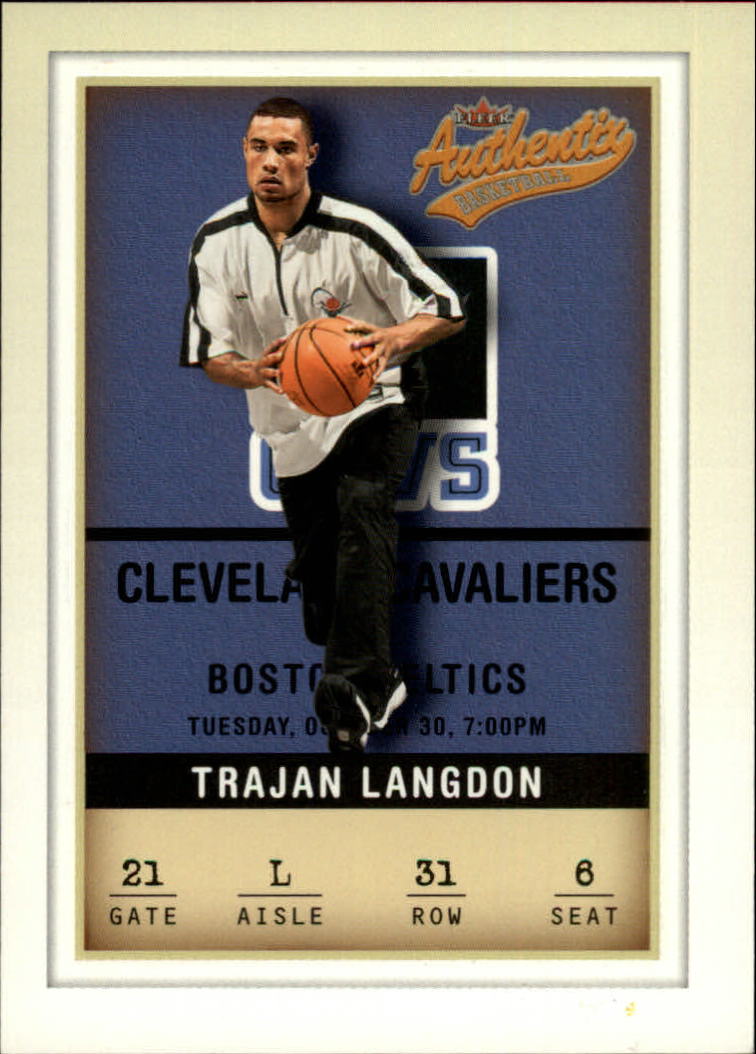 2001-02 Fleer Authentix #31 Trajan Langdon