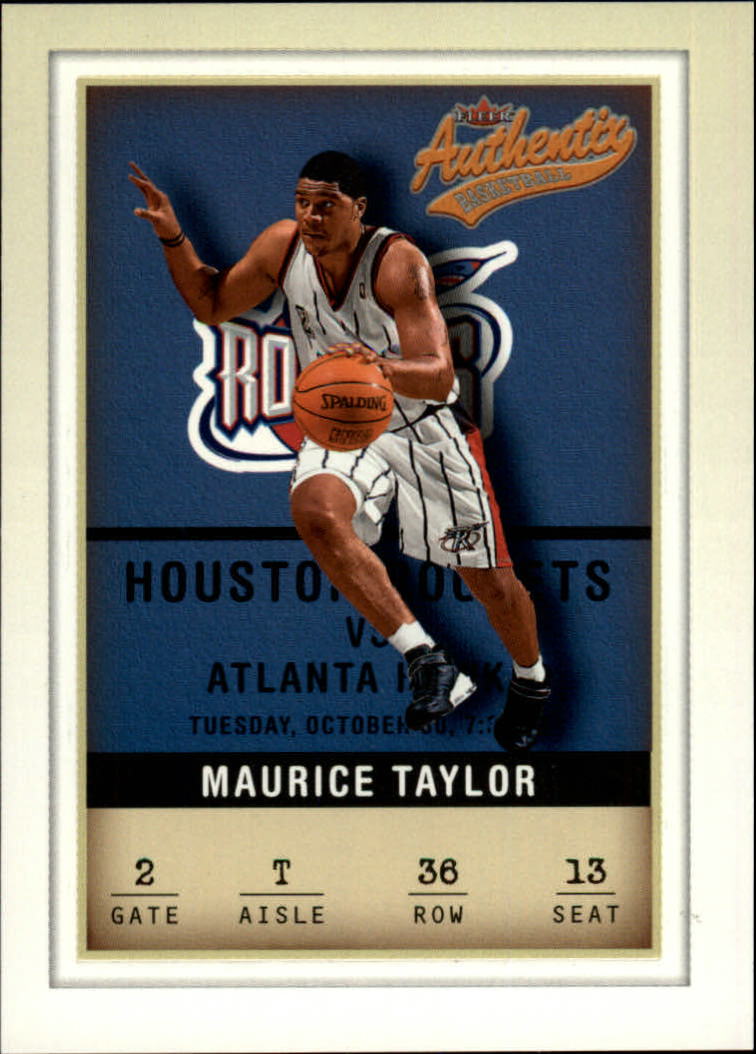 2001-02 Fleer Authentix #36 Maurice Taylor