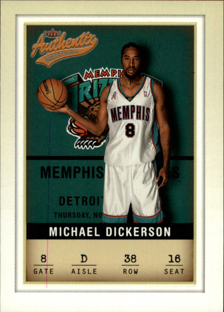 2001-02 Fleer Authentix #38 Michael Dickerson