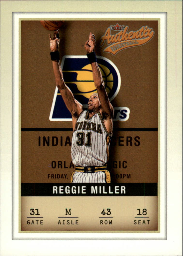 2001-02 Fleer Authentix #43 Reggie Miller