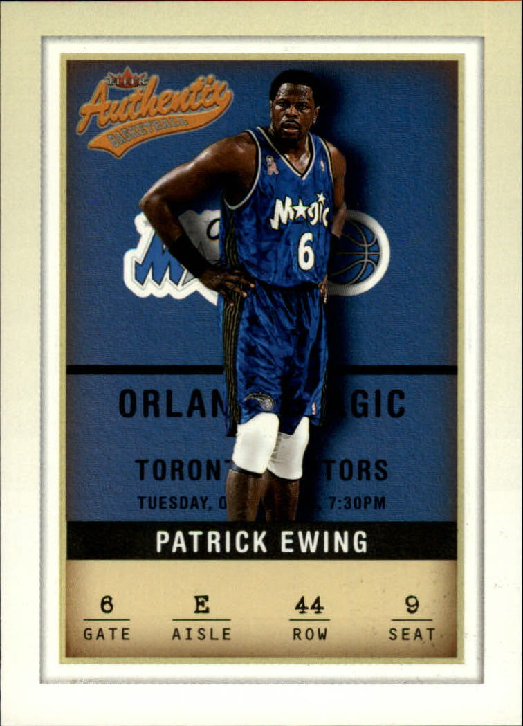 2001-02 Fleer Authentix #44 Patrick Ewing
