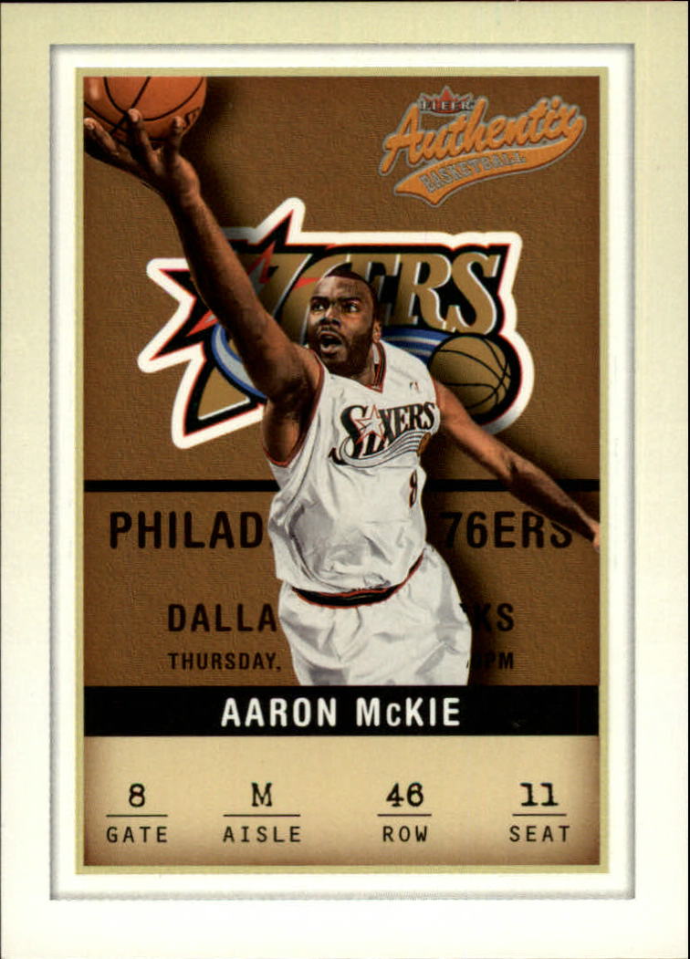 2001-02 Fleer Authentix #46 Aaron McKie