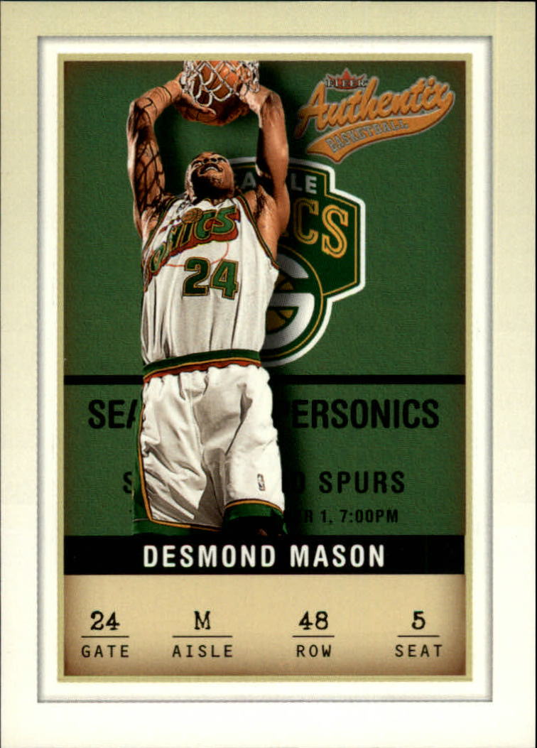 2001-02 Fleer Authentix #48 Desmond Mason