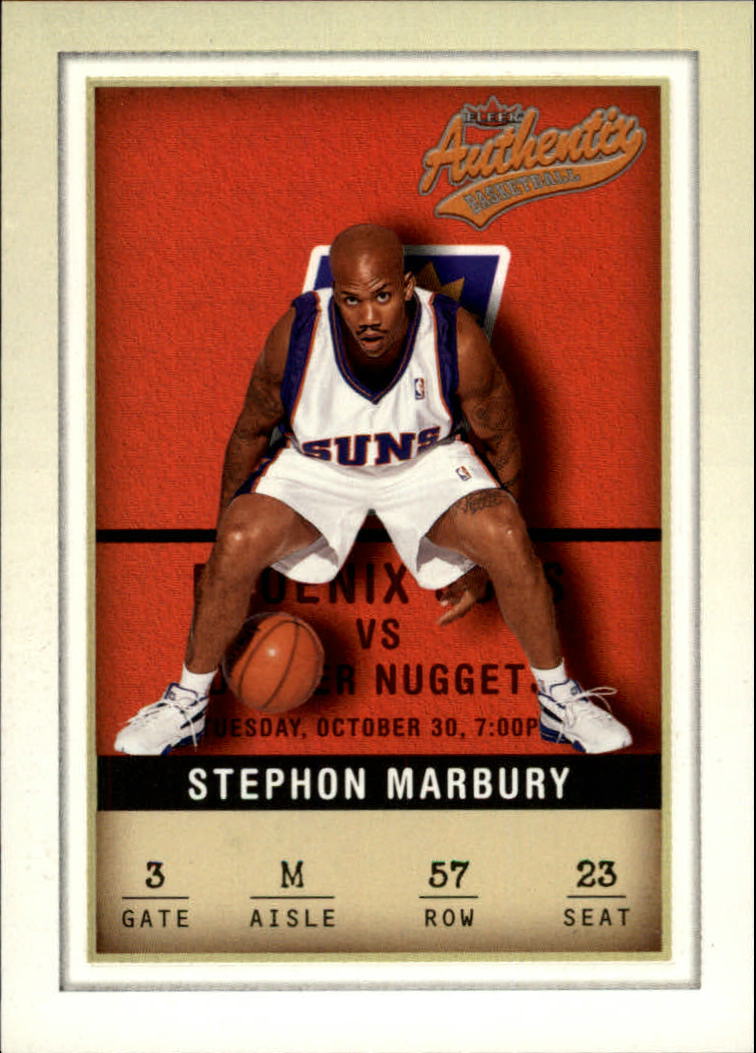 2001-02 Fleer Authentix #57 Stephon Marbury