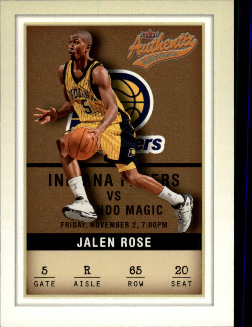2001-02 Fleer Authentix #65 Jalen Rose
