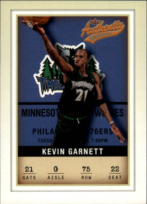 2001-02 Fleer Authentix #75 Kevin Garnett