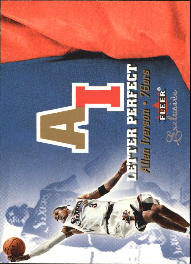 2001-02 Fleer Exclusive Letter Perfect #2 Allen Iverson