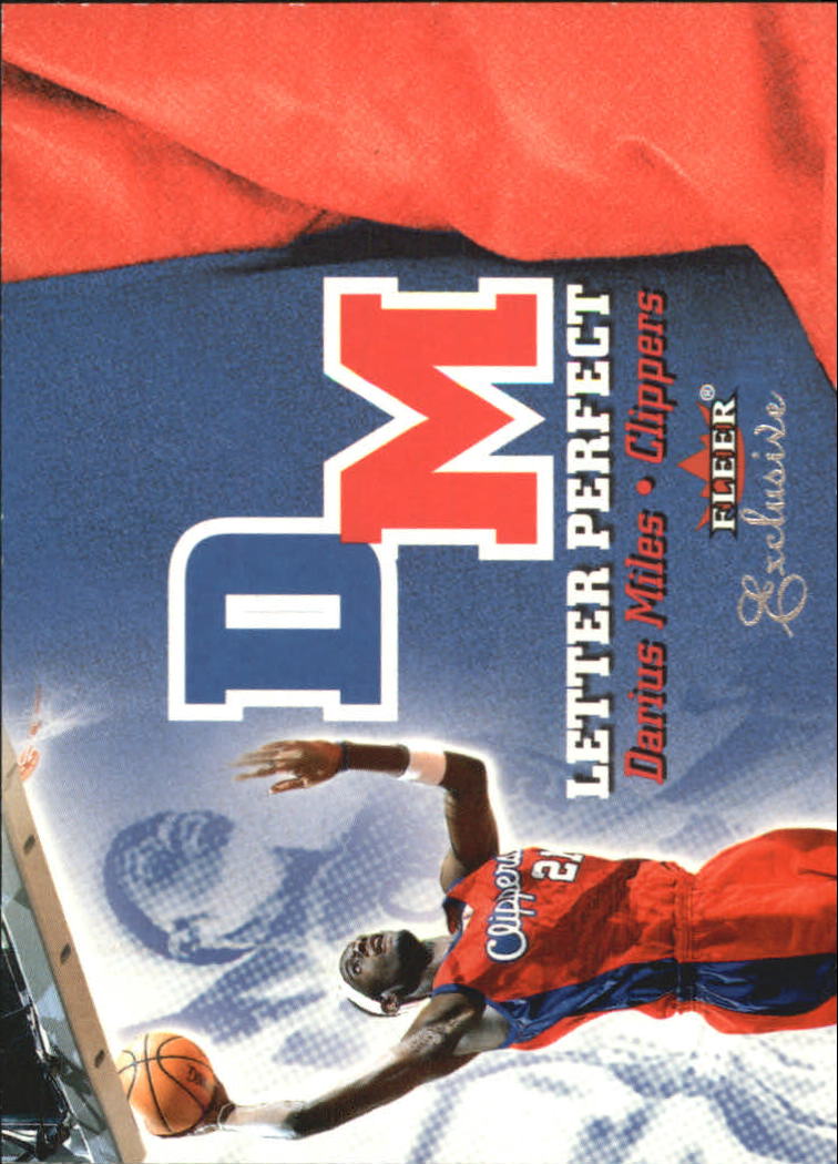 2001-02 Fleer Exclusive Letter Perfect #5 Darius Miles