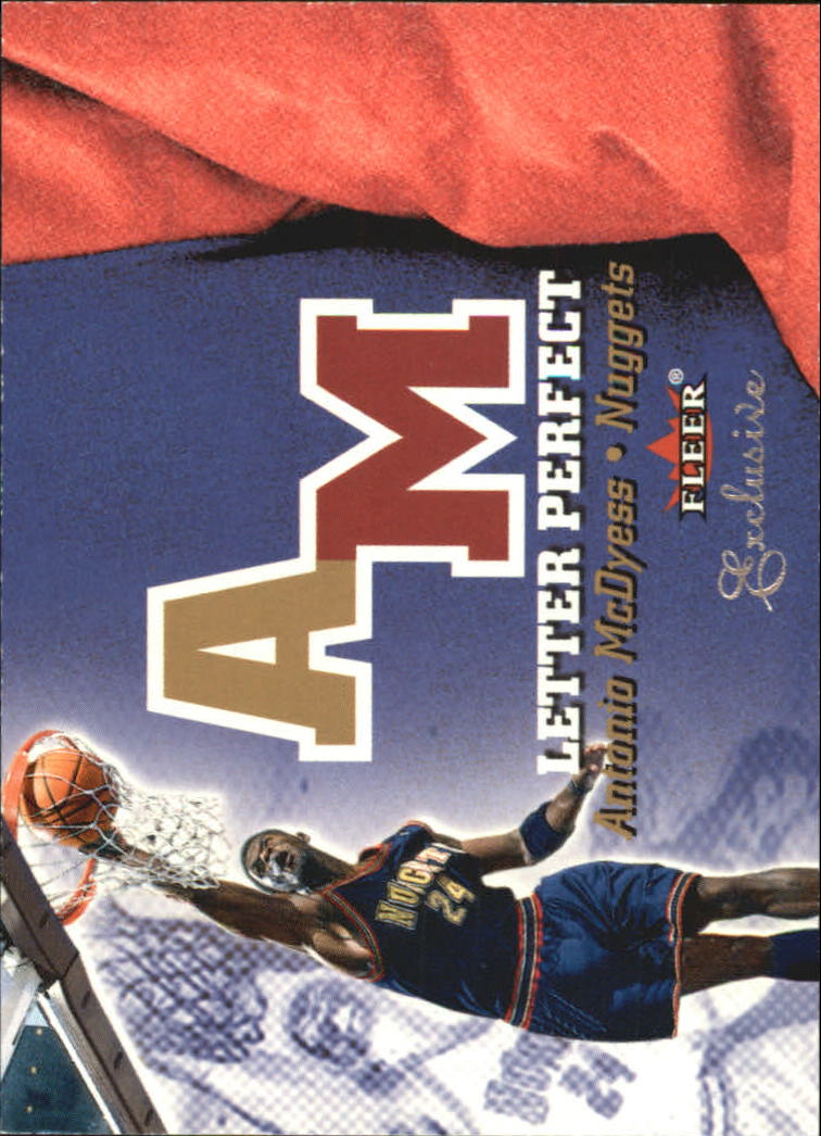 2001-02 Fleer Exclusive Letter Perfect #7 Antonio McDyess