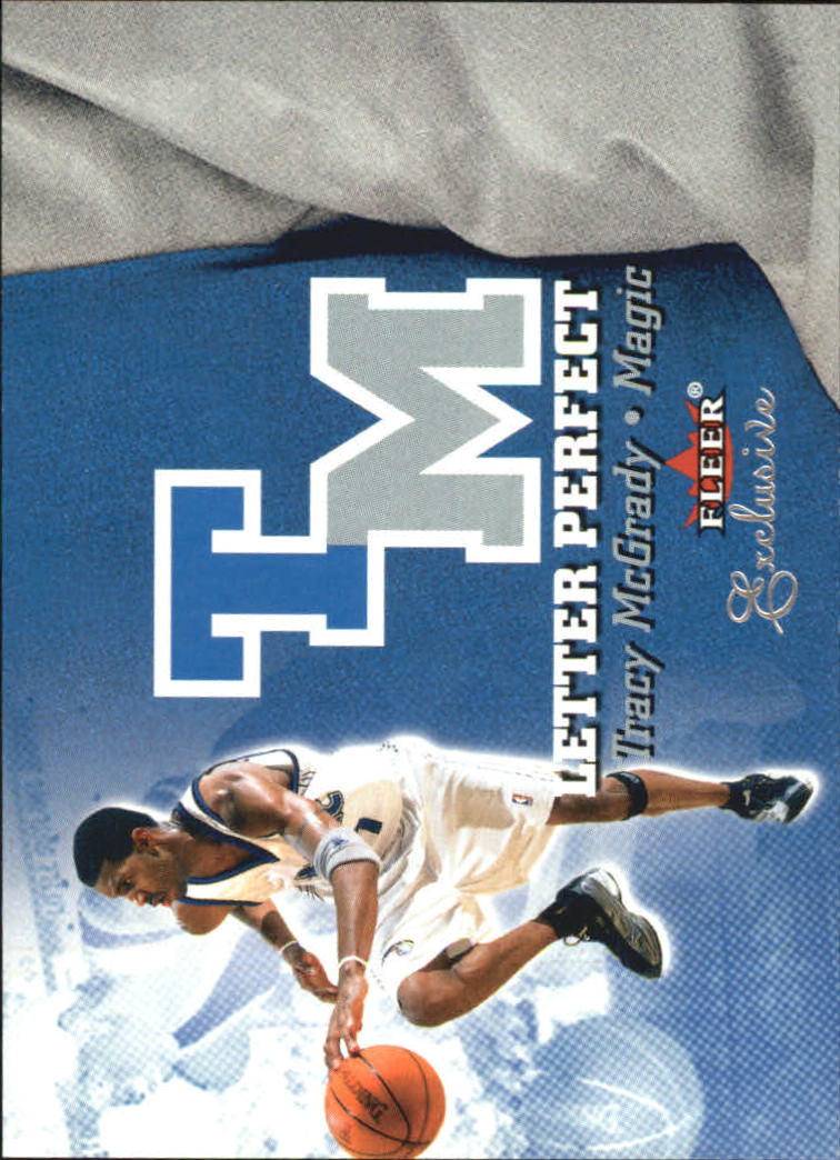 2001-02 Fleer Exclusive Letter Perfect #18 Tracy McGrady