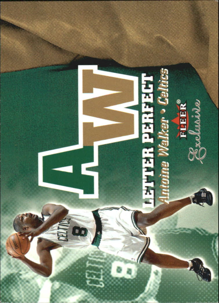 2001-02 Fleer Exclusive Letter Perfect #25 Antoine Walker