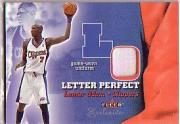 2001-02 Fleer Exclusive Letter Perfect JV #9 Lamar Odom