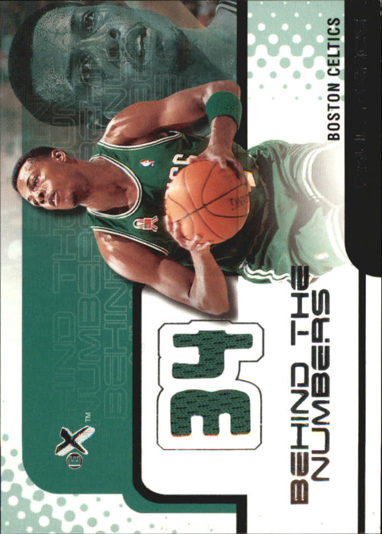 2001-02 E-X Behind the Numbers Jerseys #16 Paul Pierce