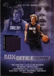 2001-02 E-X Box Office Draws Memorabilia #12 Dirk Nowitzki Shorts