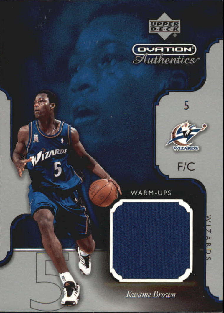 2002-03 Upper Deck Ovation Authentics Warm-Ups #KWW Kwame Brown