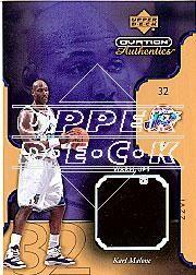 2002-03 Upper Deck Ovation Authentics Warm-Ups Gold #MAW Karl Malone