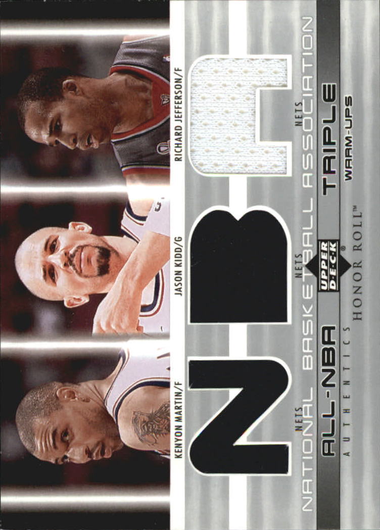 2002-03 Upper Deck Honor Roll Triple Warm-ups #6 Kenyon Martin/Jason Kidd/Richard Jefferson