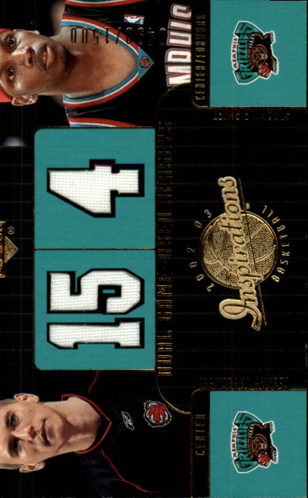 2002-03 Upper Deck Inspirations #119 Cezary Trybanski JSY RC/Stromile Swift JSY