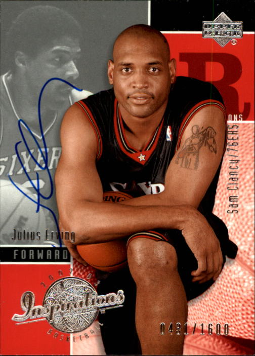 2002-03 Upper Deck Inspirations #140 Sam Clancy AU RC/Julius Erving