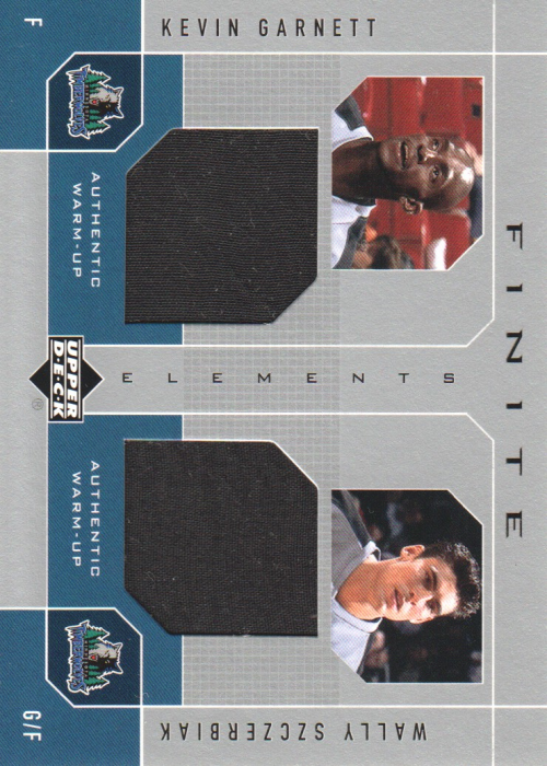 2002-03 Upper Deck Finite Elements Dual Warm-Ups #KGWS Kevin Garnett/Wally Szczerbiak