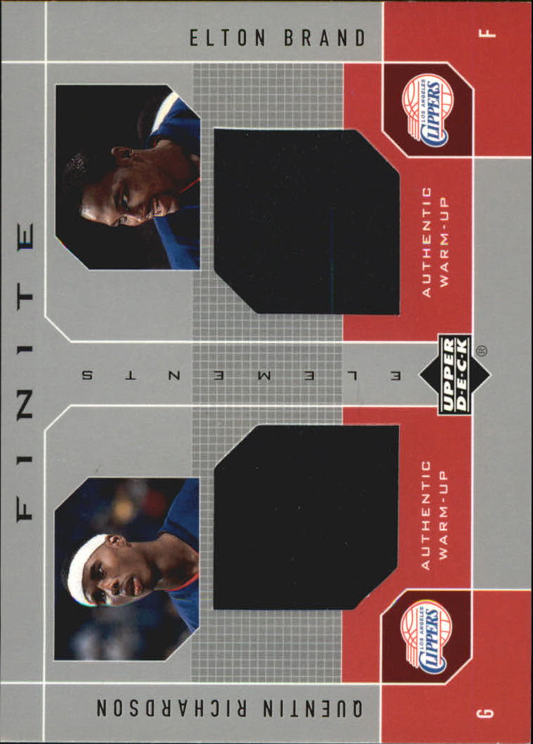 2002-03 Upper Deck Finite Elements Dual Warm-Ups #QREB Quentin Richardson/Elton Brand