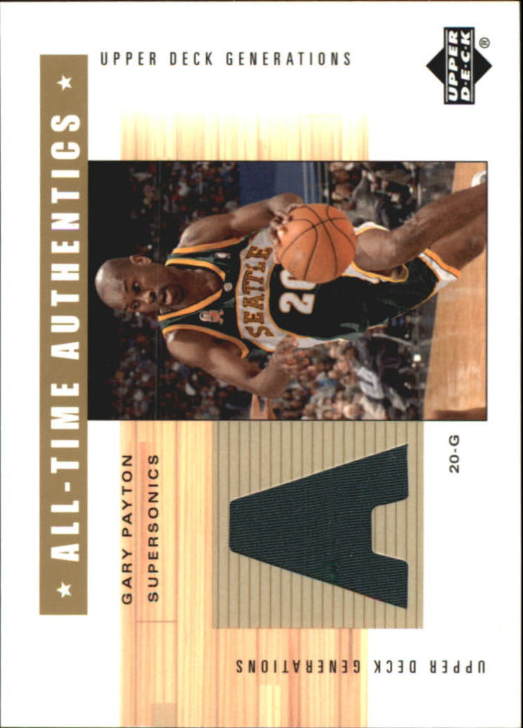 2002-03 Upper Deck Generations All-Time Authentics #GPA Gary Payton