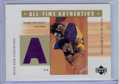 2002-03 Upper Deck Generations All-Time Authentics #KBA Kobe Bryant