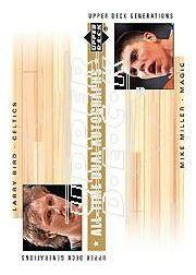2002-03 Upper Deck Generations All-Time Dual Autographs #LB/MM Larry Bird/Mike Miller