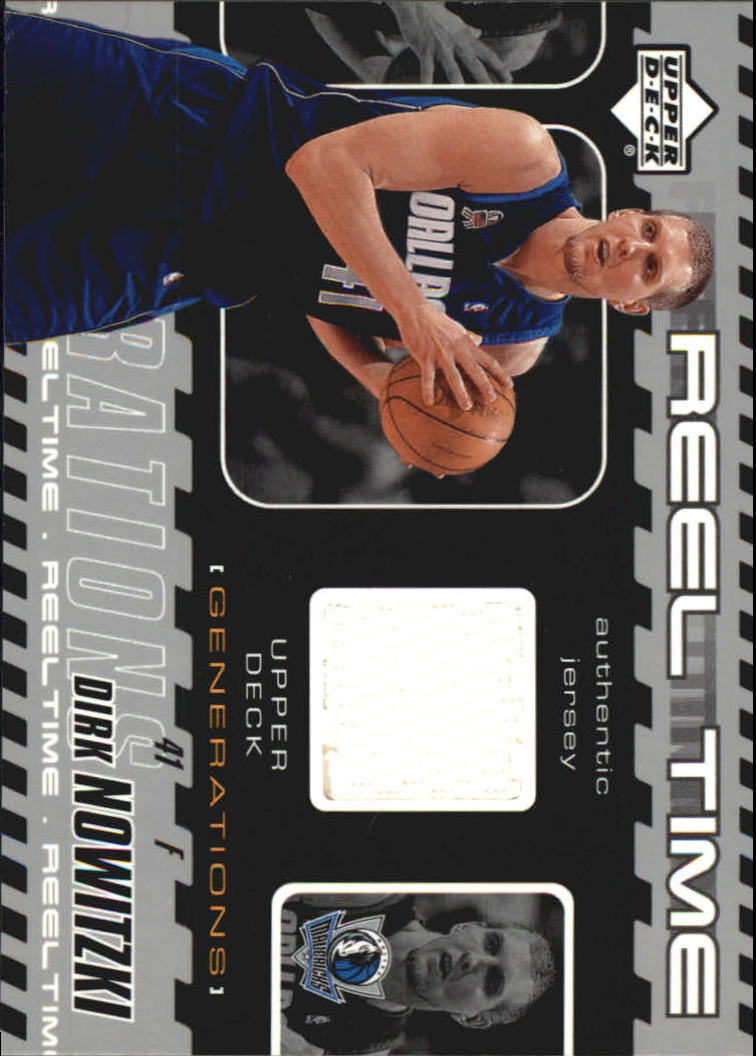 2002-03 Upper Deck Generations Reel Time Jersey #DNJ Dirk Nowitzki