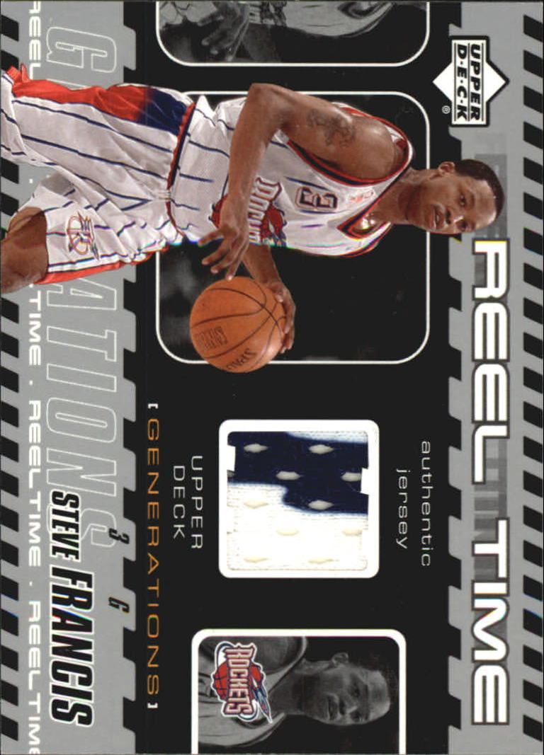 2002-03 Upper Deck Generations Reel Time Jersey #SFJ Steve Francis