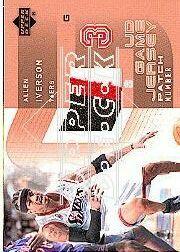 2002-03 Upper Deck UD Game Jerseys Patch Numbers 1 #AIP Allen Iverson