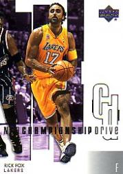 2002-03 Upper Deck Championship Drive #39 Rick Fox