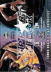 2002-03 Upper Deck Combo All-Star Authentics #KBKG Kevin Garnett/Kobe Bryant