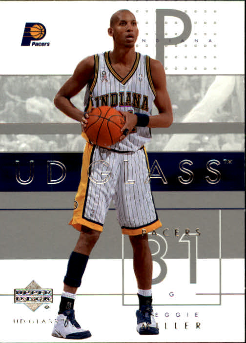 有关以下物品的详细资料: 2002-03 ud glass #29 reggie miller - nm