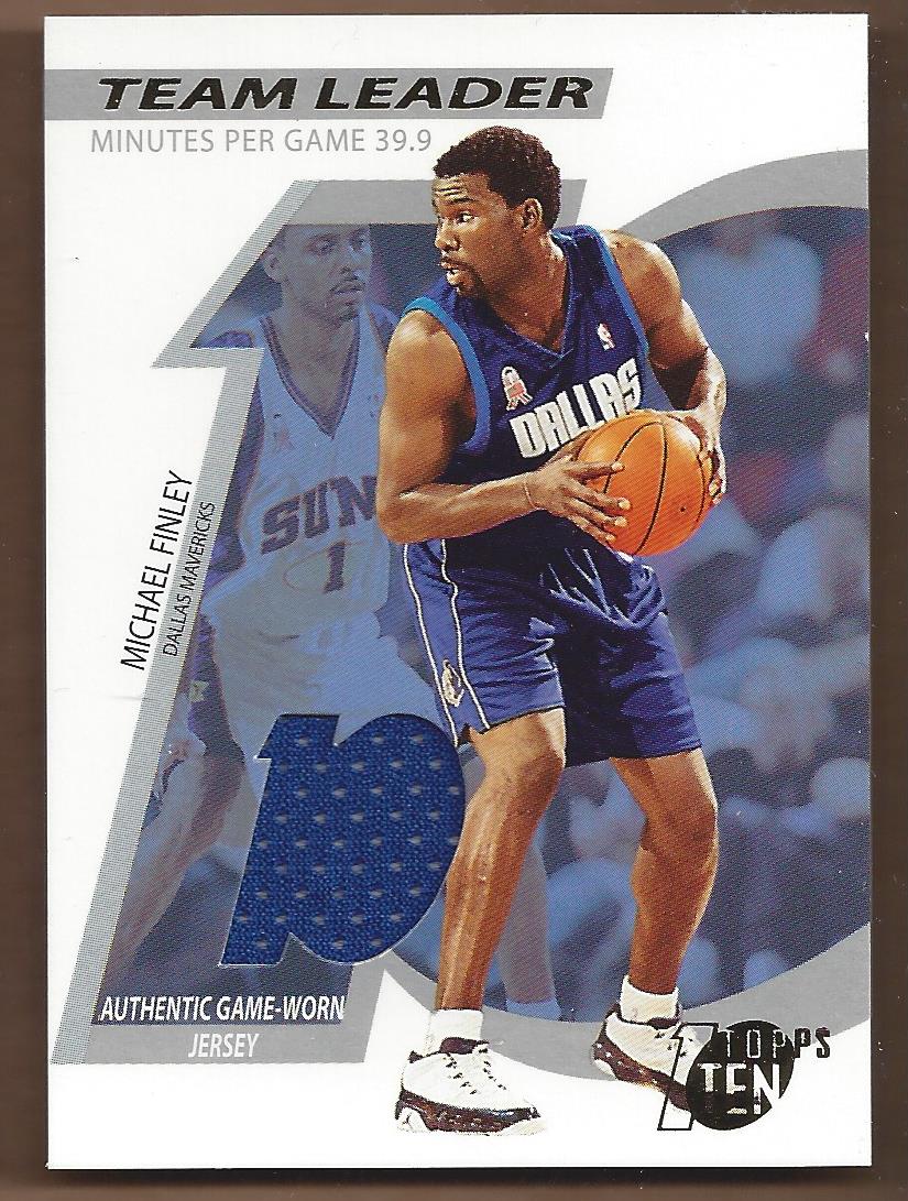2002-03 Topps Ten Team Leader Relics #TLMF Michael Finley/1000