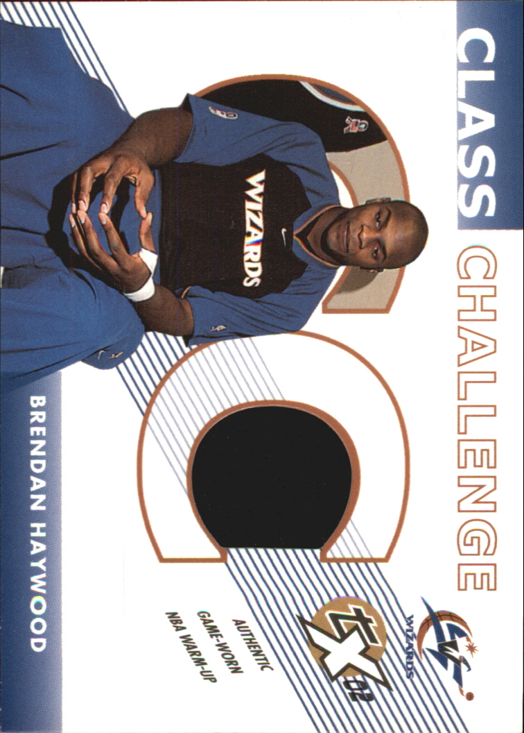 2002-03 Topps Xpectations Class Challenge Relics #CCBH Brendan Haywood D