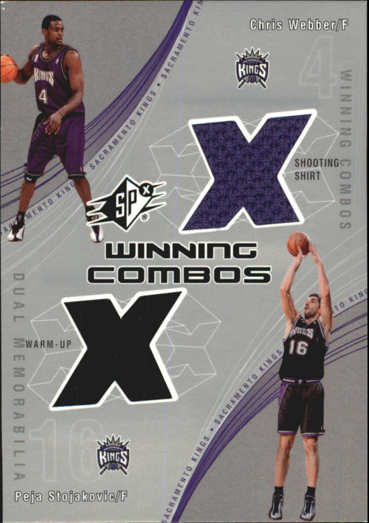 2002-03 SPx Winning Combos #CWPS Chris Webber/Peja Stojakovic