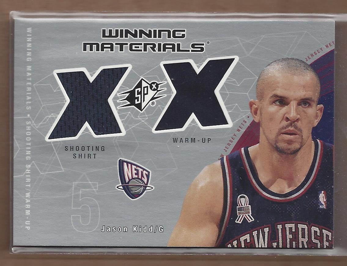 2002-03 SPx Winning Materials #JKW Jason Kidd Shirt/WU