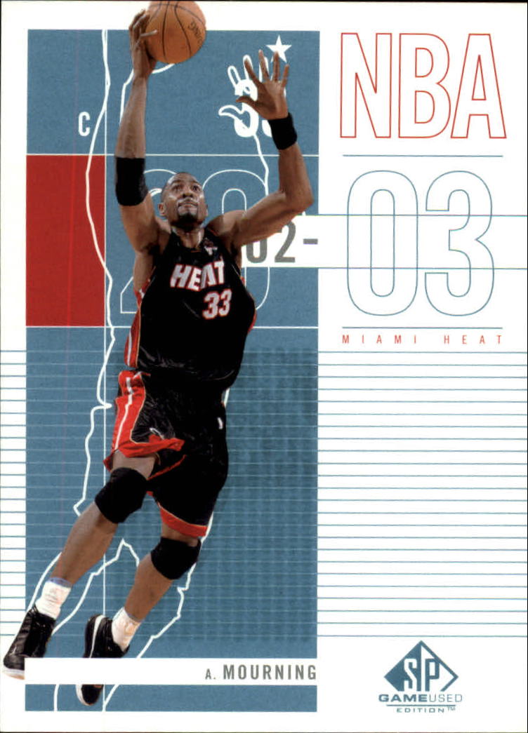 2002-03 SP Game Used #50 Alonzo Mourning