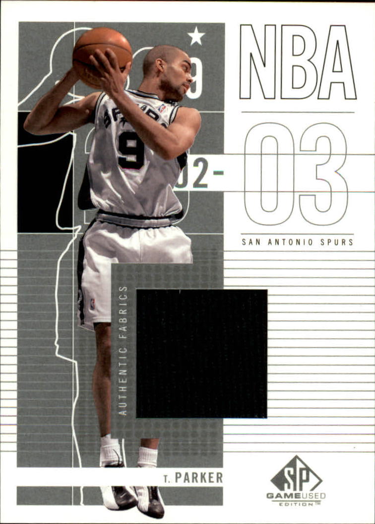2002-03 SP Game Used #87 Tony Parker JSY
