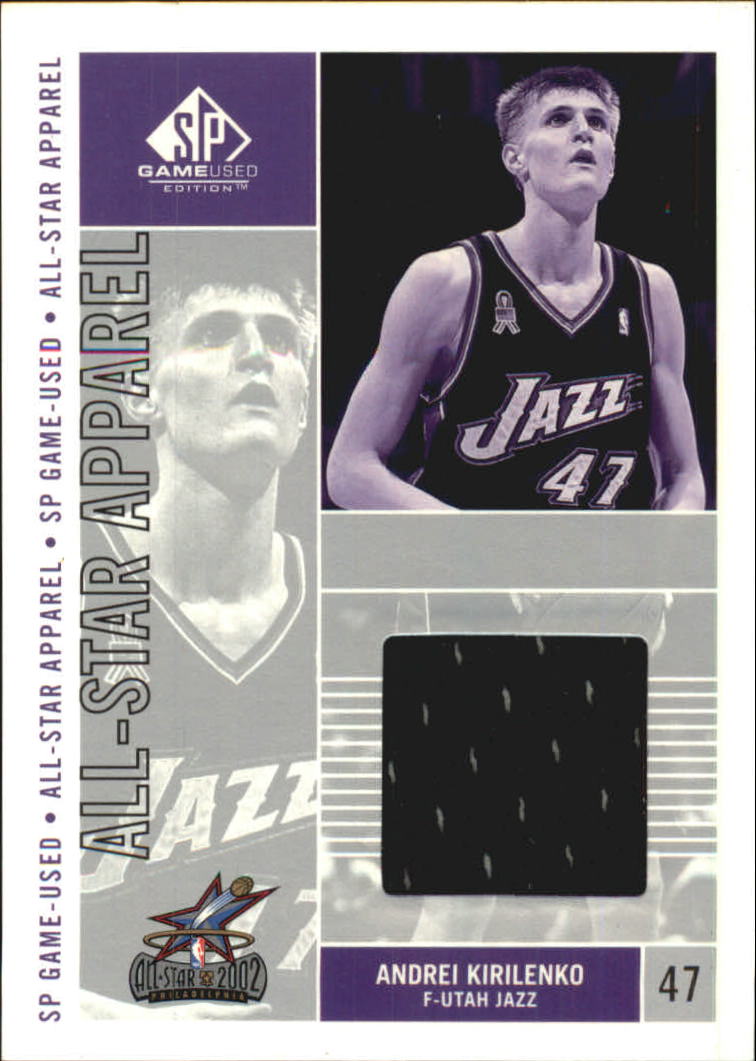 2002-03 SP Game Used All-Star Apparel #AKAS Andrei Kirilenko