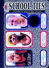 2002-03 Fleer Tradition School Ties Game-Used Singles #ST6C Richard Jefferson/Jason Terry/Mike Bibby Pnts