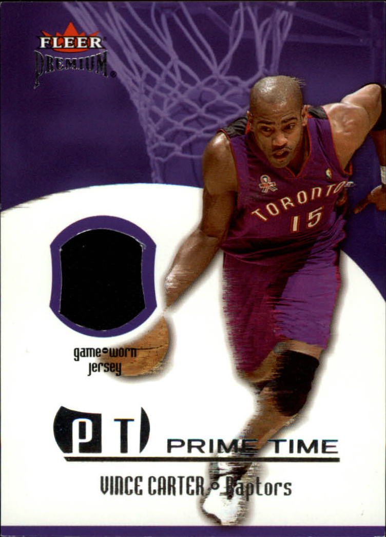 2002-03 Fleer Premium Prime Time Game Used #1 Vince Carter