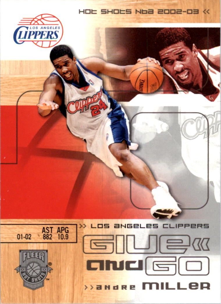 2002-03 Fleer Hot Shots #111 Andre Miller/Lamar Odom