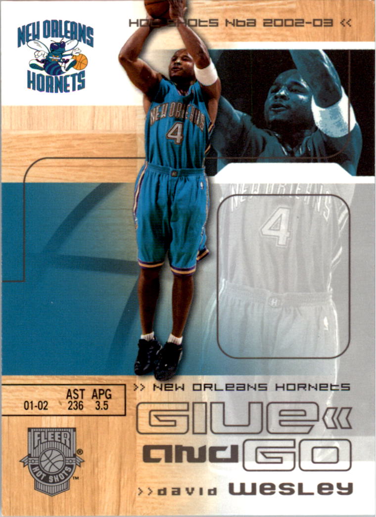 2002-03 Fleer Hot Shots #118 David Wesley/Jamal Mashburn
