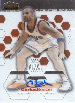 2002-03 Finest #177 Carlos Boozer AU RC