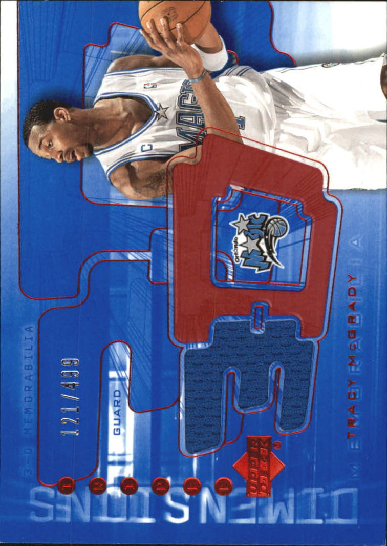 2003-04 Upper Deck Triple Dimensions 3-D Shooting Shirts #S17 Tracy McGrady
